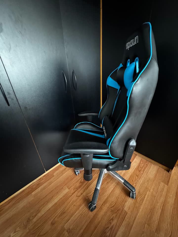 Gaming kompjuterska stolica GAMING CHAIR SPAWN CHAMPION SERIES BLUE