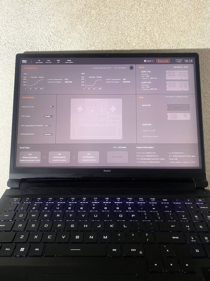 Prodajem gejmerski laptop Redmi G 2022