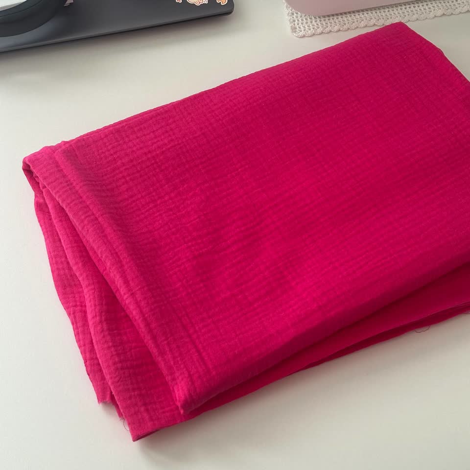 Muslin tkanina jarko roze boje