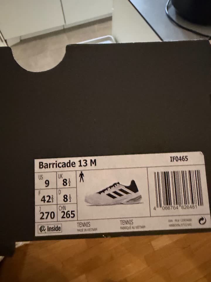 Продам кроссовки Adidas Barricade 13 M (теннис / падел)