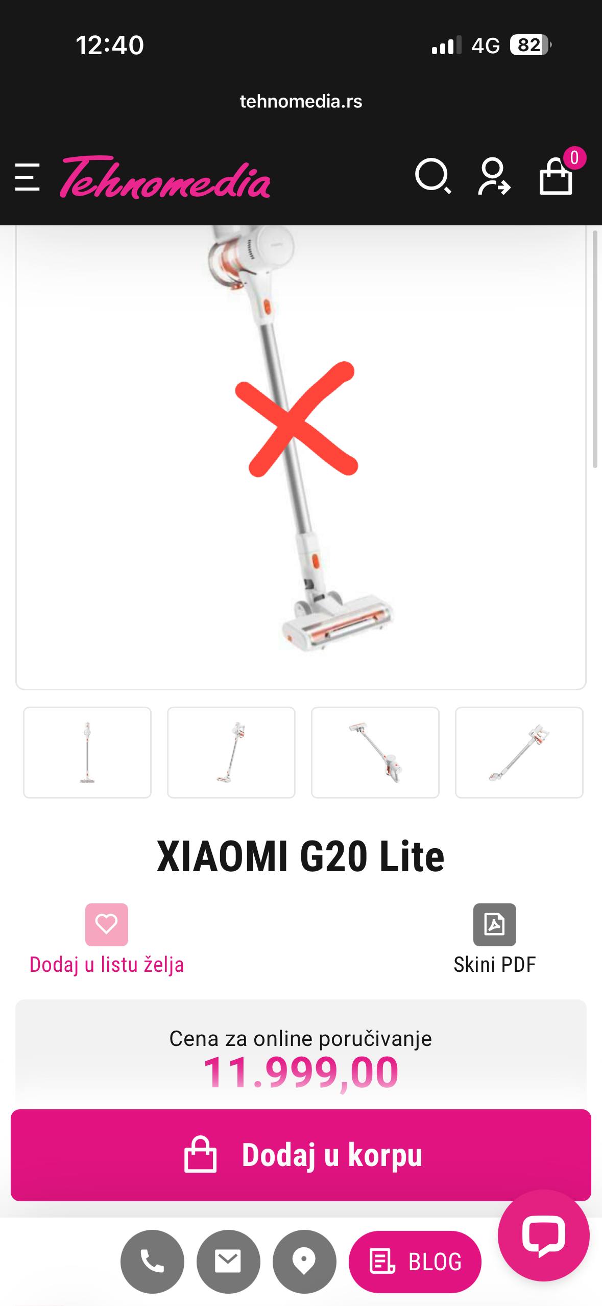 Продам пылесос Xiaomi G20 Lite