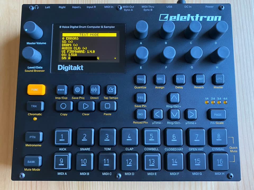 Elektron Digitakt - 8ми канальный сэмплер и MIDI секвенсор
