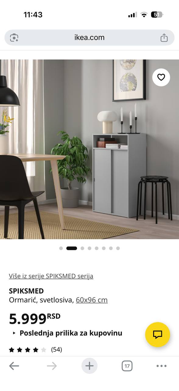 Шкаф IKEA Spiksmed