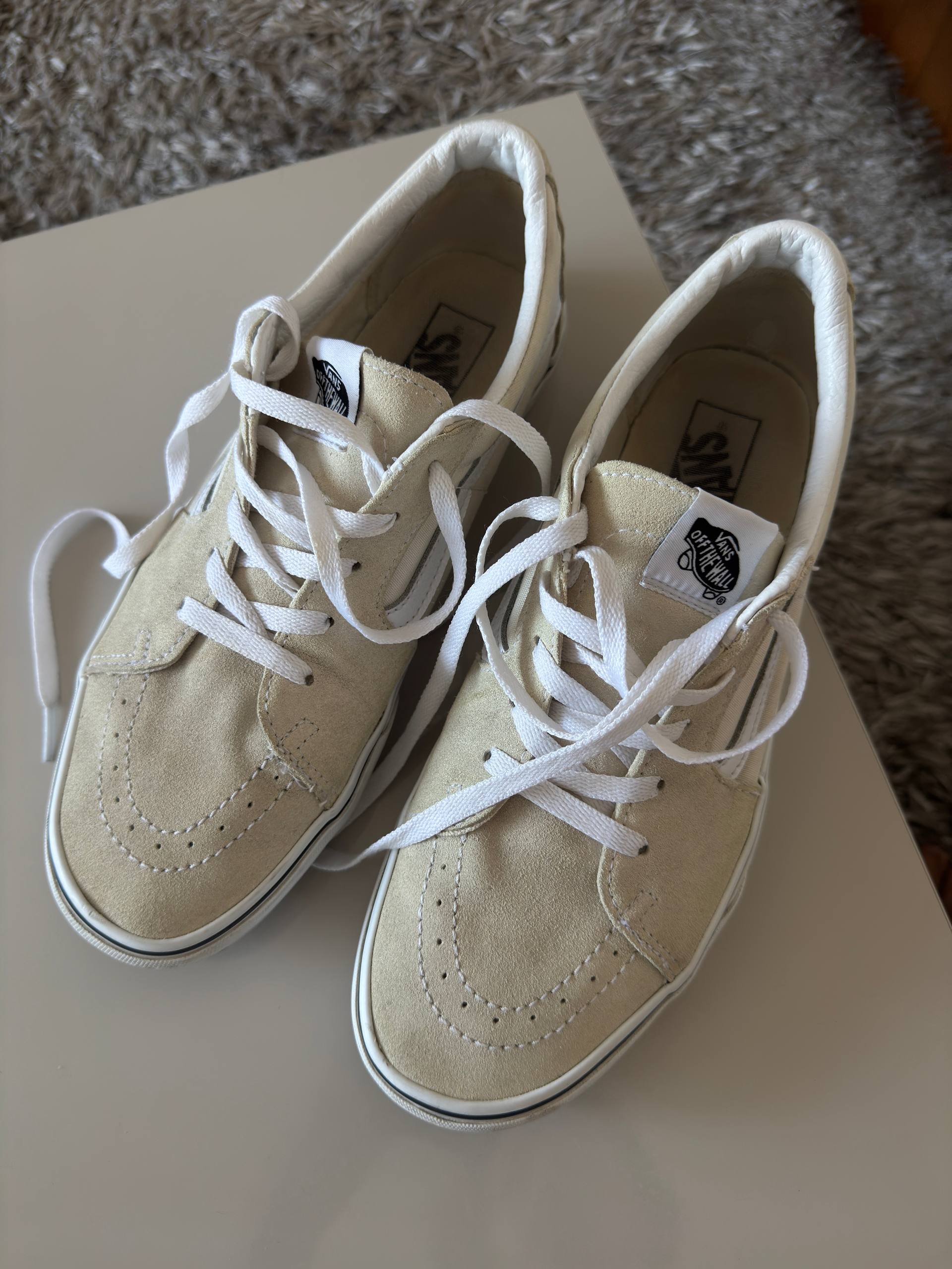 Продам кеды Vans Sk8-Low, бежевая замша, размер 44.5
