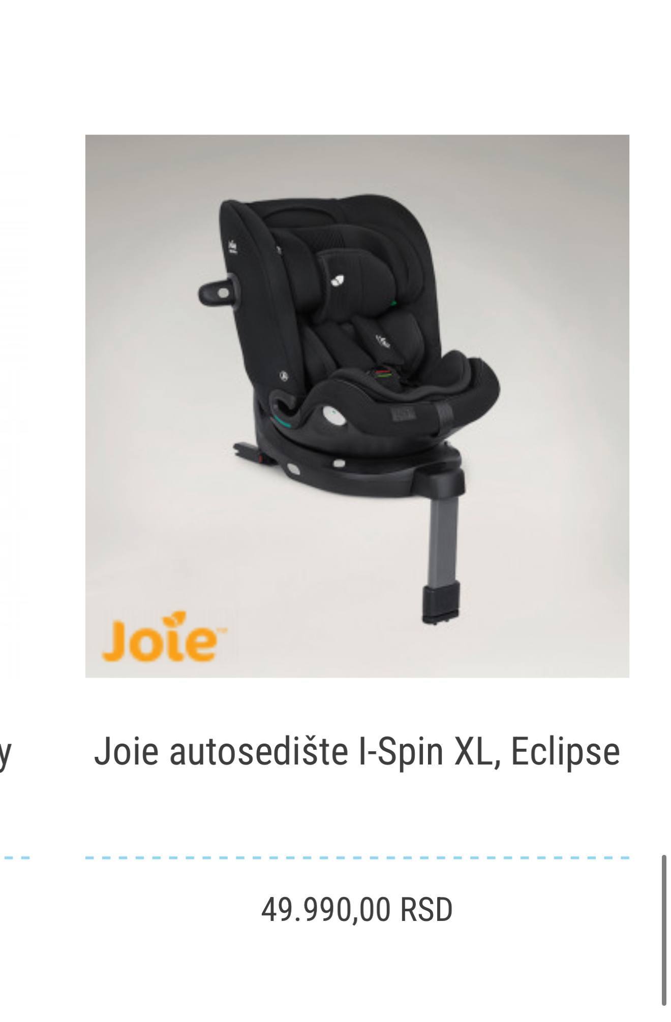 Joie i-Spin 360 и бустер Peg Perego Viaggio