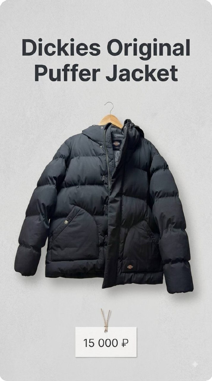 Зимний пуховик Dickies (Размер XL)