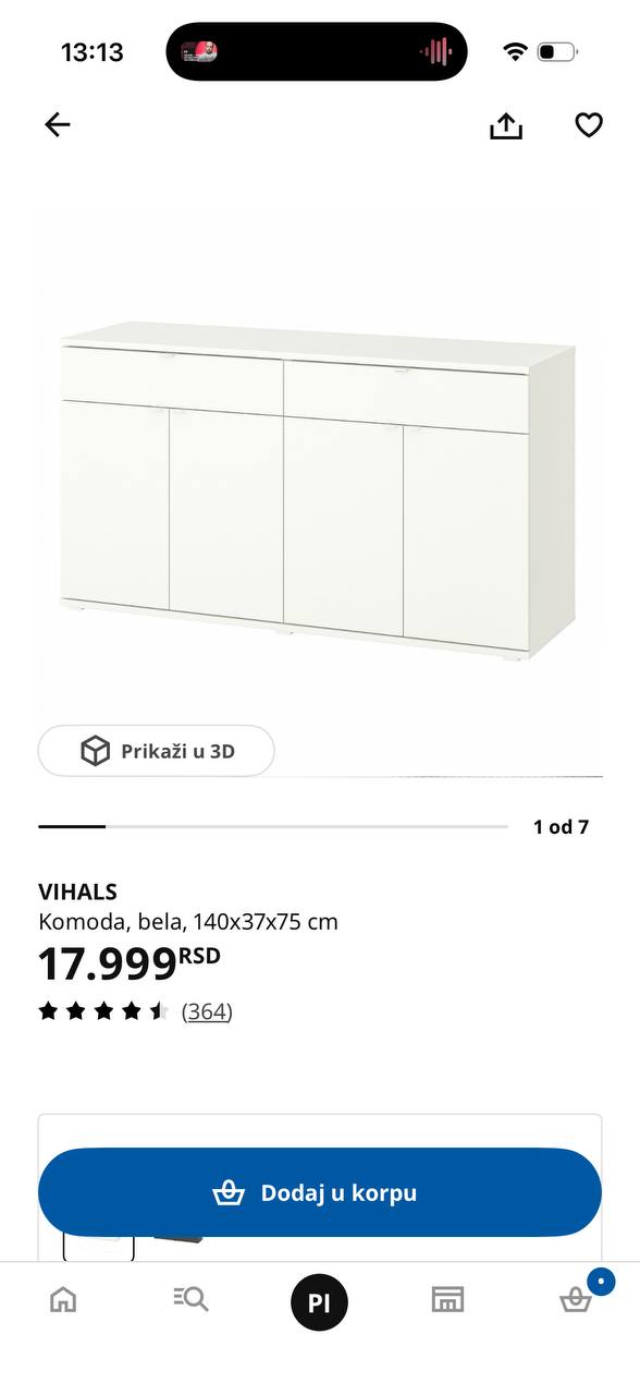 Prodajem komodu IKEA VIHALS