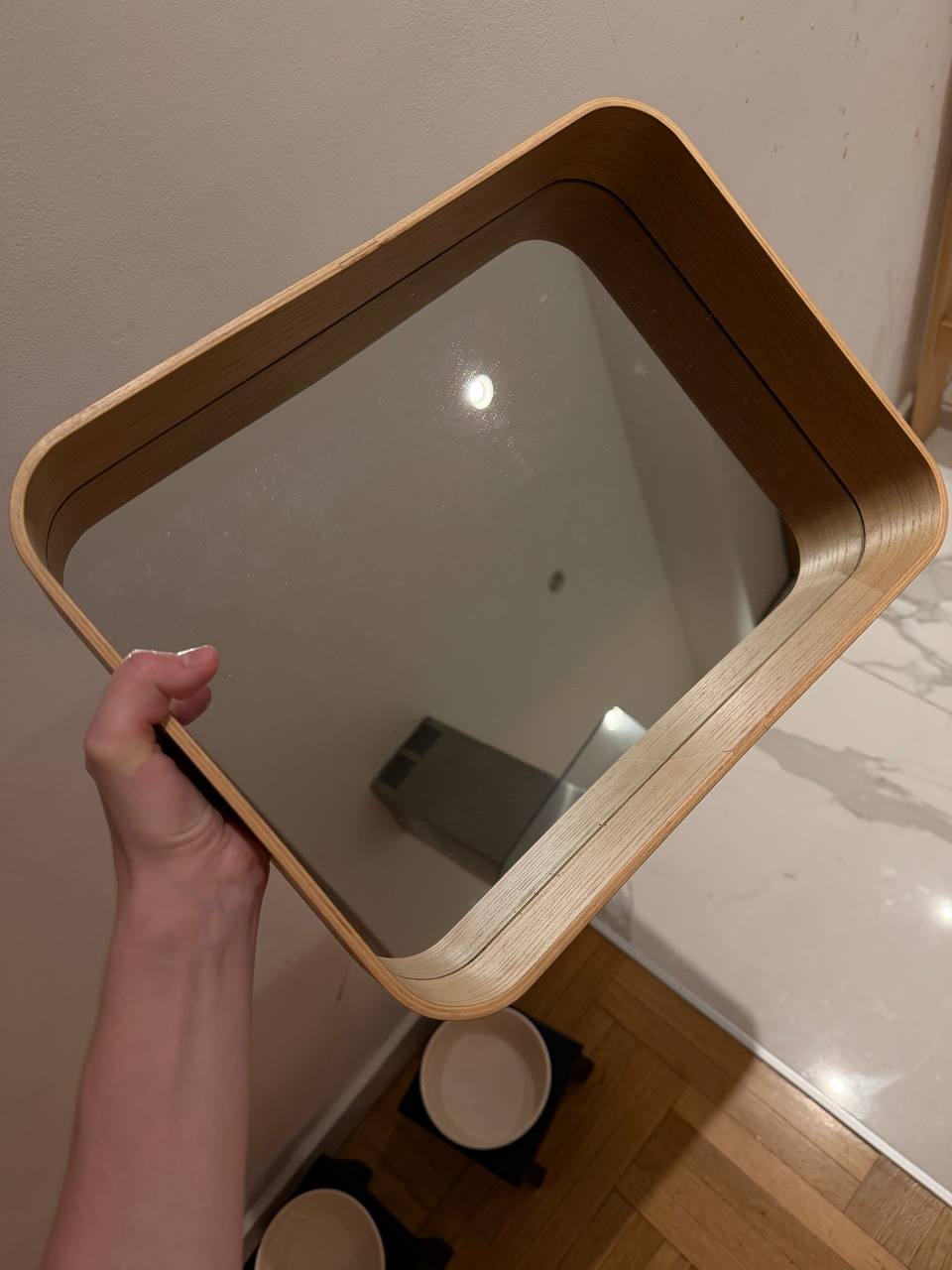 Ogledalo IKEA DVÄRGSYREN, grejalica midela, vaze