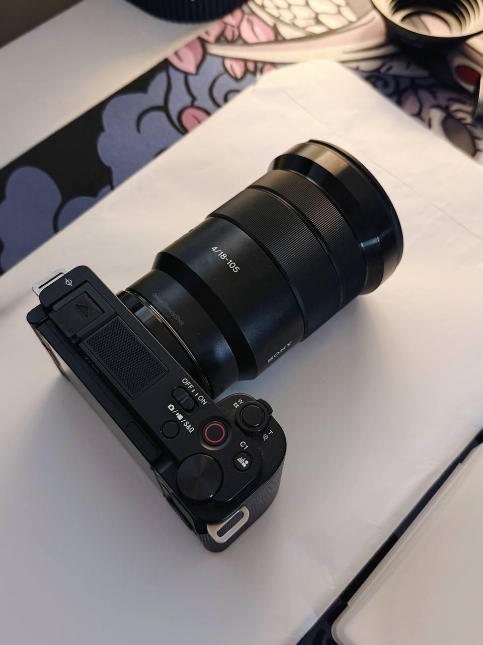 Sony ZV-E10 + 18-105 F4 G + фильтры — идеал, все коробки, крышки и прочее