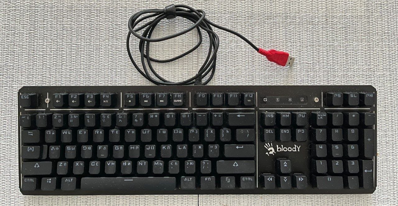 Gejmerska tastatura A4Tech Bloody Gaming B975