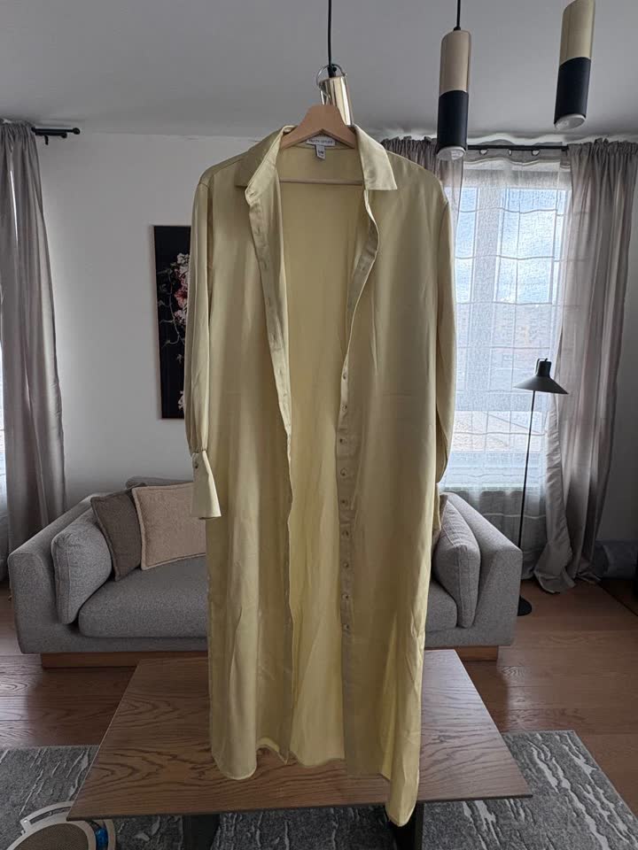 8. Платье (ASOS), M/L, благородный оливковый, красивые рукава, новое — 800 RSD