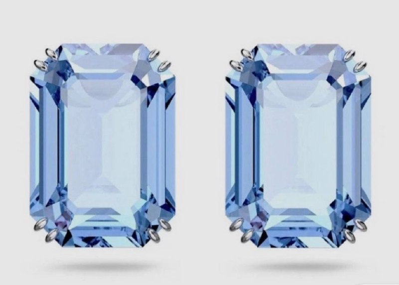 Продам серьги Swarovski Millenia Blue Octagon Crystal Stud