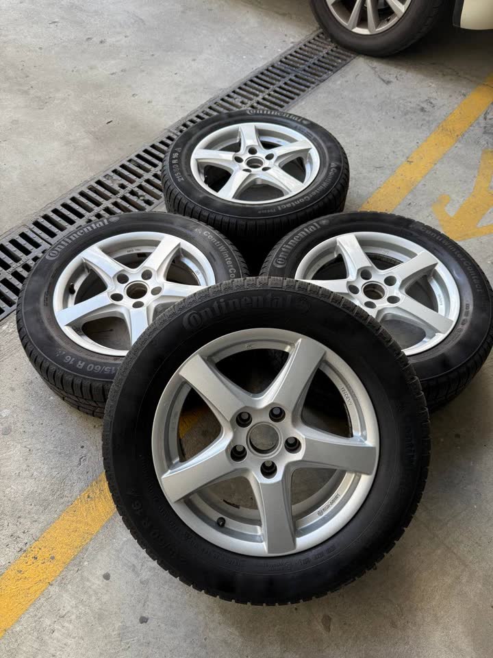 Комплект Continental 215/60 R16 на дисках MSW (5x112, KBA 51199)