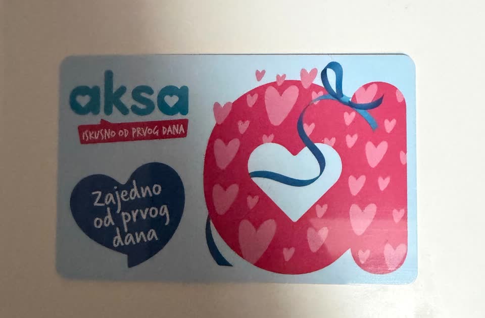Selling Aksa gift card with 27k RSD balance for 25k RSD