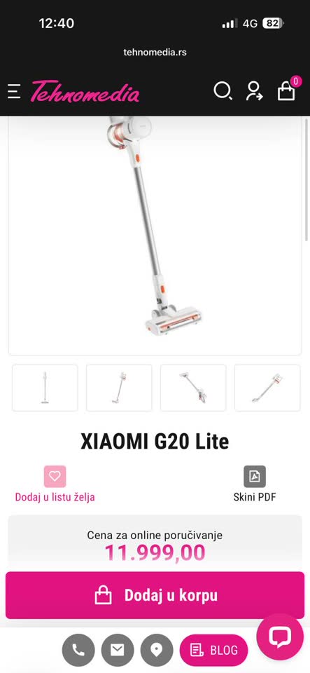 Продам пылесос Xiaomi G20 Lite