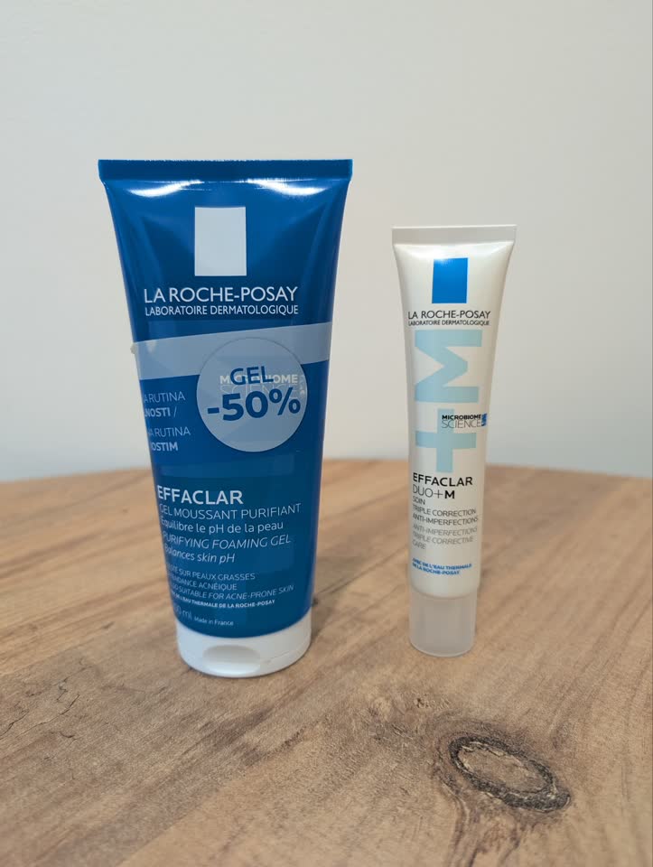 La Roche-Posay Effaclar гель для умывания и Duo+M крем-гель