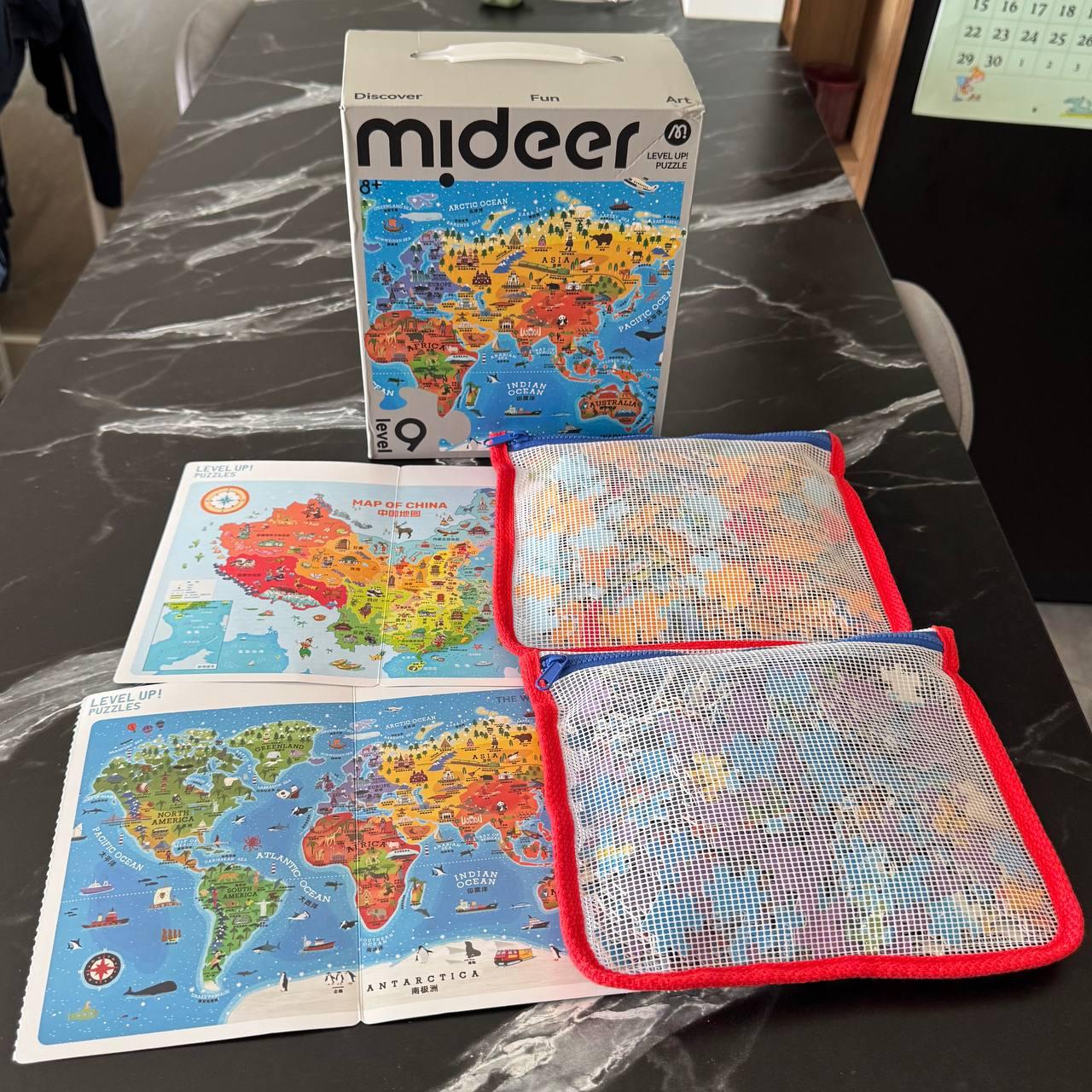 Midder slagalice — mapa sveta i mapa Kine