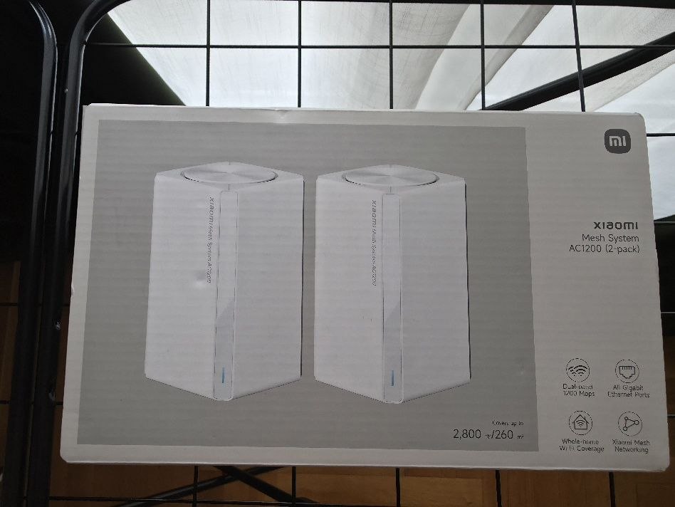 Xiaomi Mesh Sistem AC1200 2-pack i 2 ethernet kabla