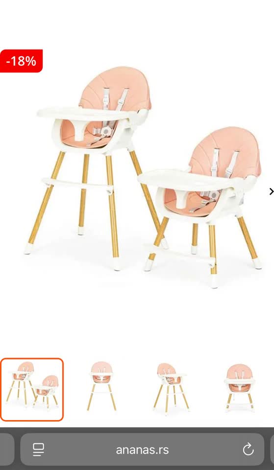 Стульчик для кормления ECO TOYS 2в1