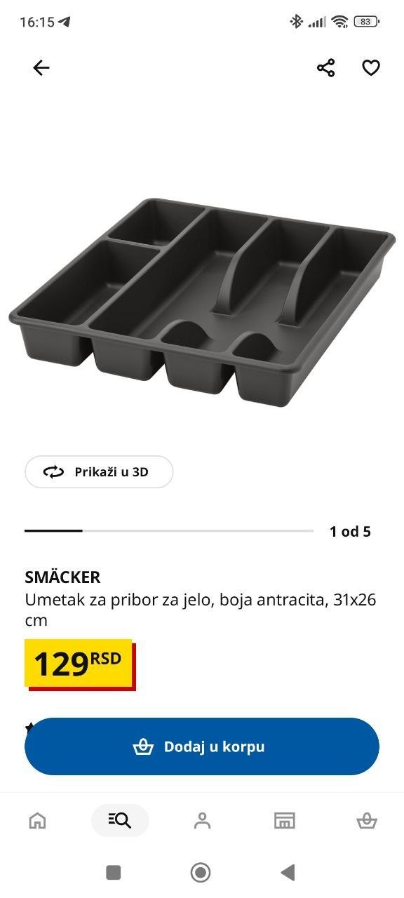 Tacna za pribor Ikea