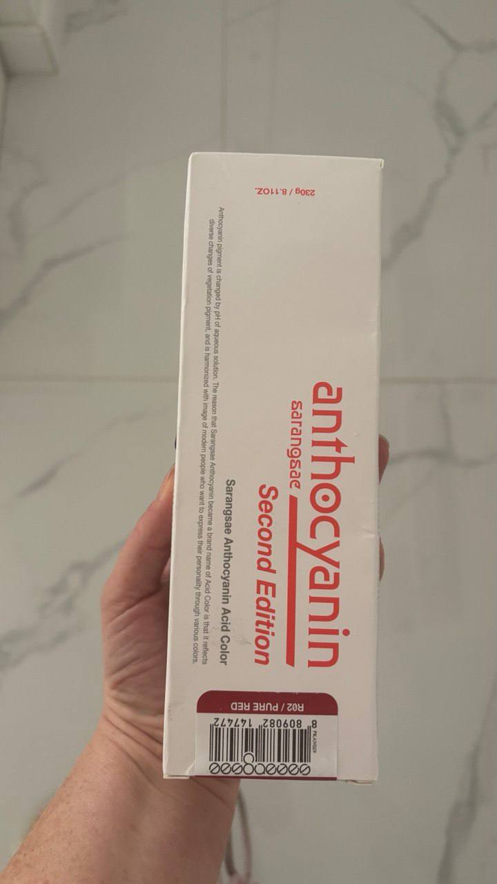Краска для волос Sarangsae Anthocyanin Second Edition R02 Pure Red