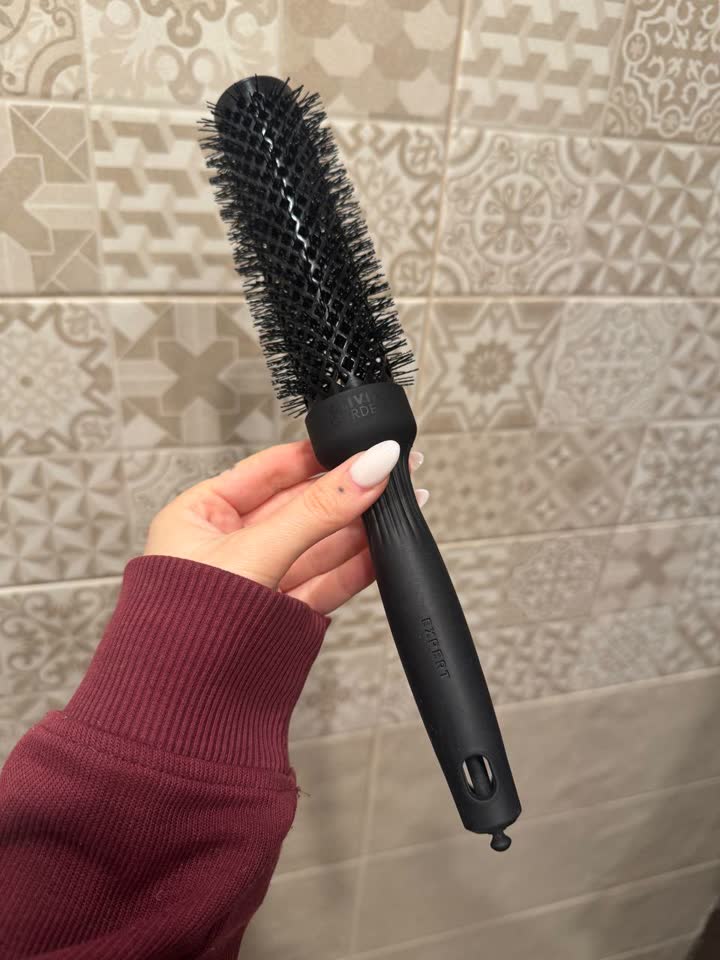 OLIVIA GARDEN Термобрашинг для укладки волос керамический + ион EXPERT BLOWOUT SPEEDXL Wavy Bristles Black Label 35мм