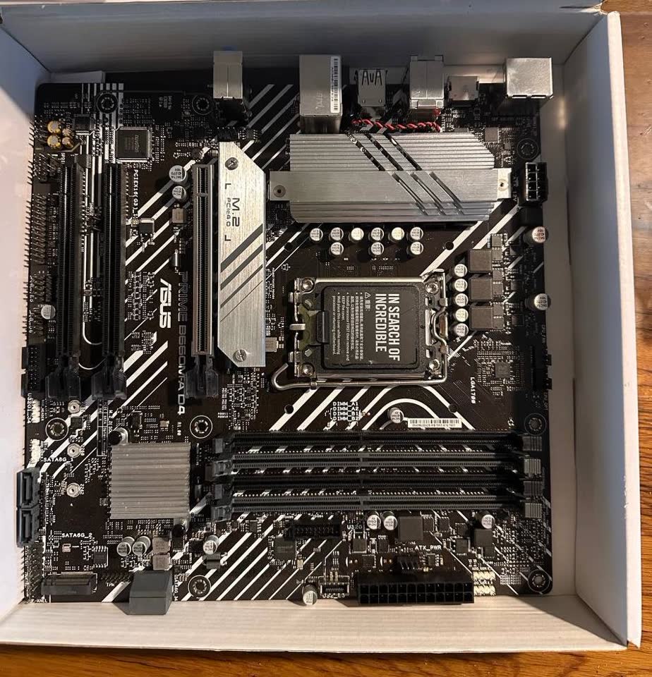 1) Материнская плата Asus Prime B660-MA D4 - НЕ РАБОЧАЯ на запчасти - 1000 дин