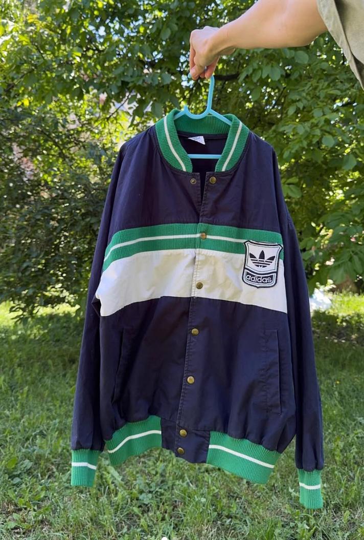 Оригинальная винтажная куртка Adidas 80-х годов.