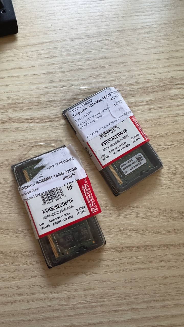 Moduli RAM memorije za laptop