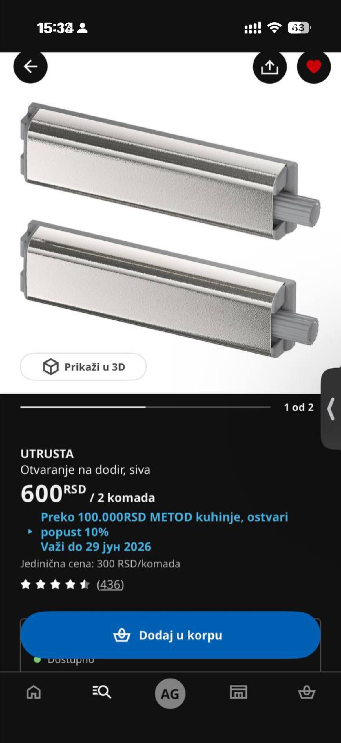 IKEA UTRUSTA amortizeri
