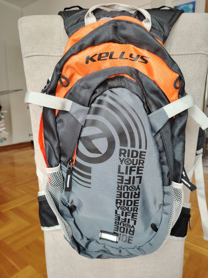 Рюкзак велосипедиста Kelly's HUNTER, 15л (grey/orange)