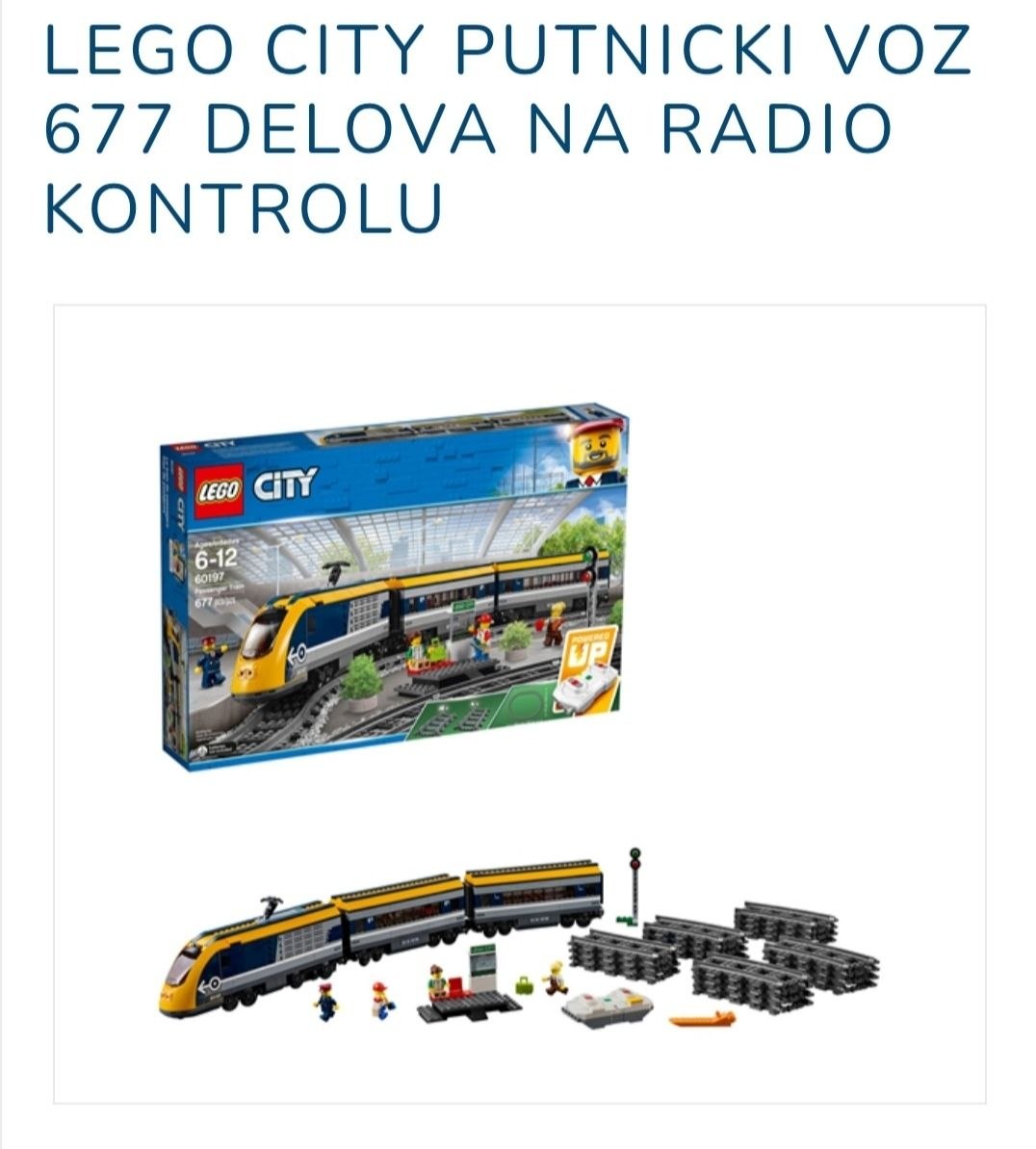 Interaktivni Lego voz sa železnicom