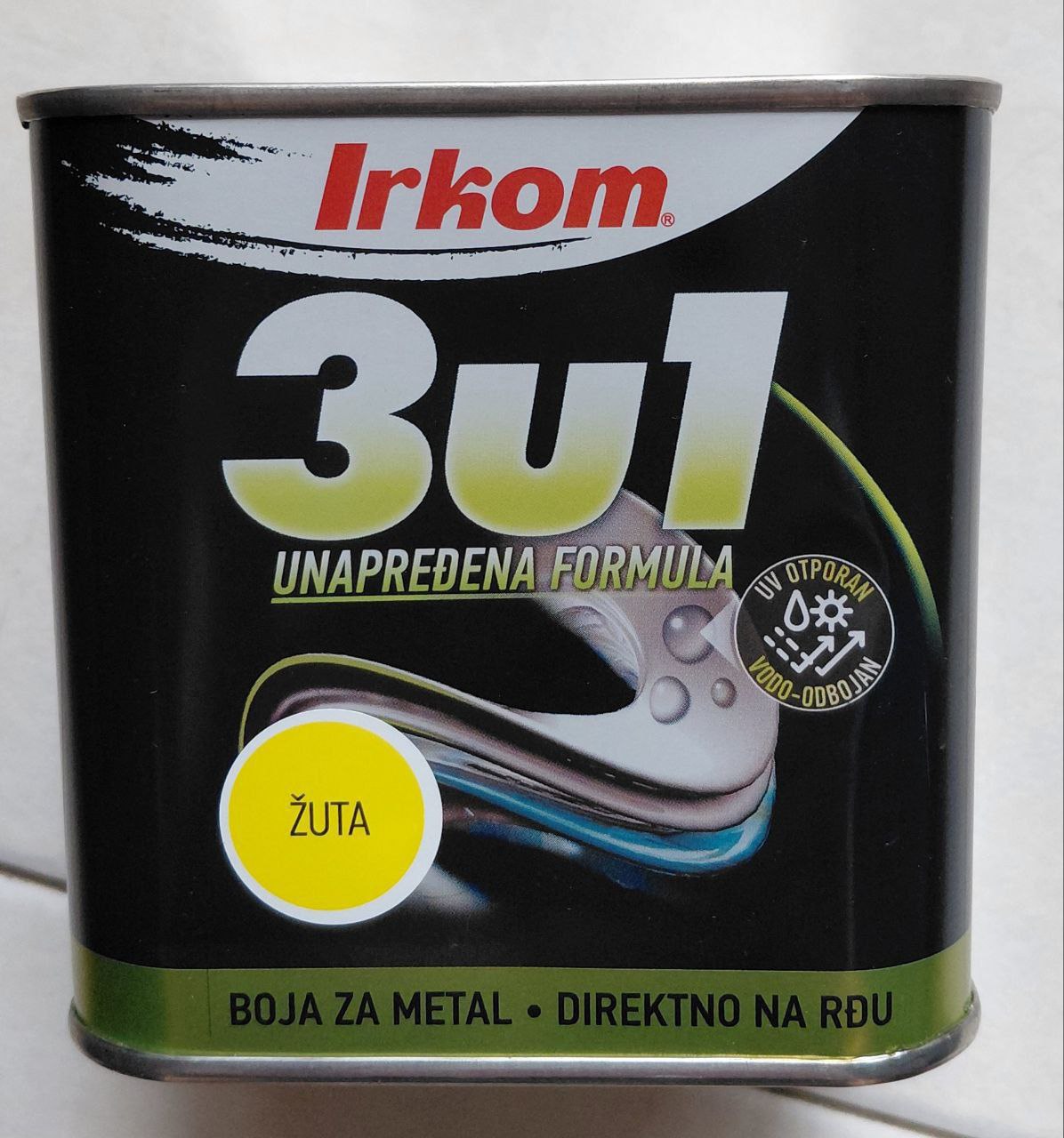 1. Farba za metal 3 u 1 za rđu. Proizvedeno u Srbiji. Nova. 1 kg. Žuta. 800 din. (U