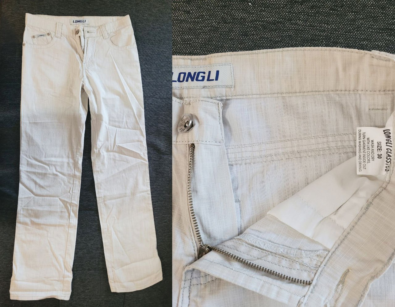Bele pantalone za muškarca