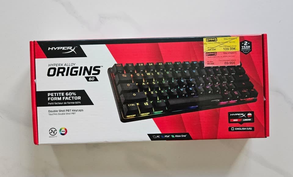 Prodajem mehaničku tastaturu HyperX Alloy Origins 60