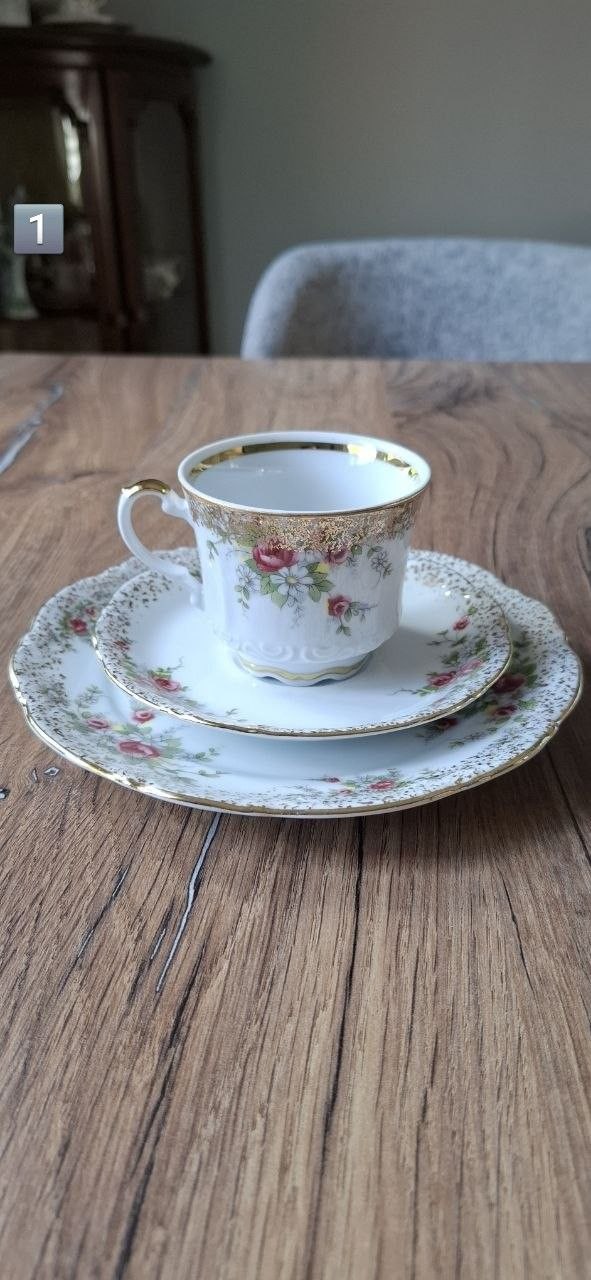 Изящное трио и чайные пары Mitterteich Bavaria, Royal Exclusiv Porzellan, Villeroy & Boch, Churchill China