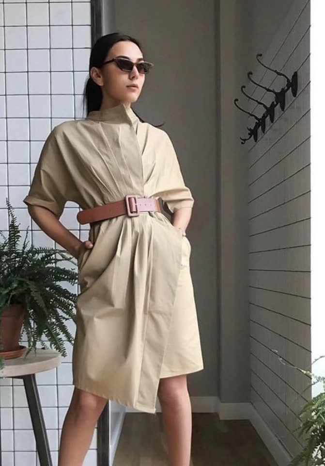 Платье из плотного хлопка