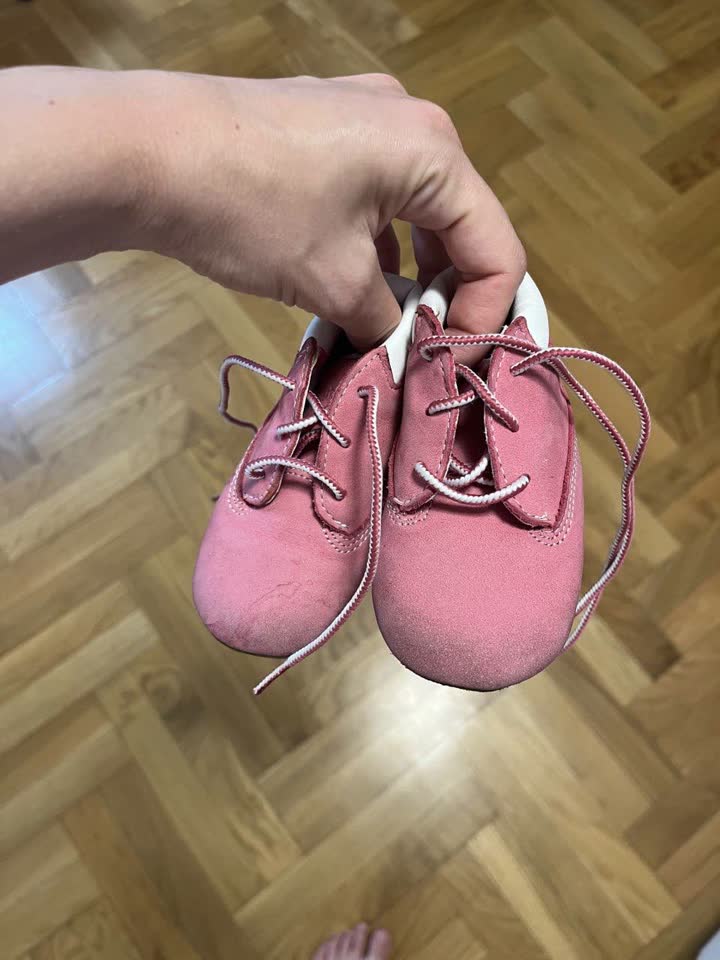 Timberland Kids – Розовые кожаные ботиночки для малыша ОРИГИНАЛ