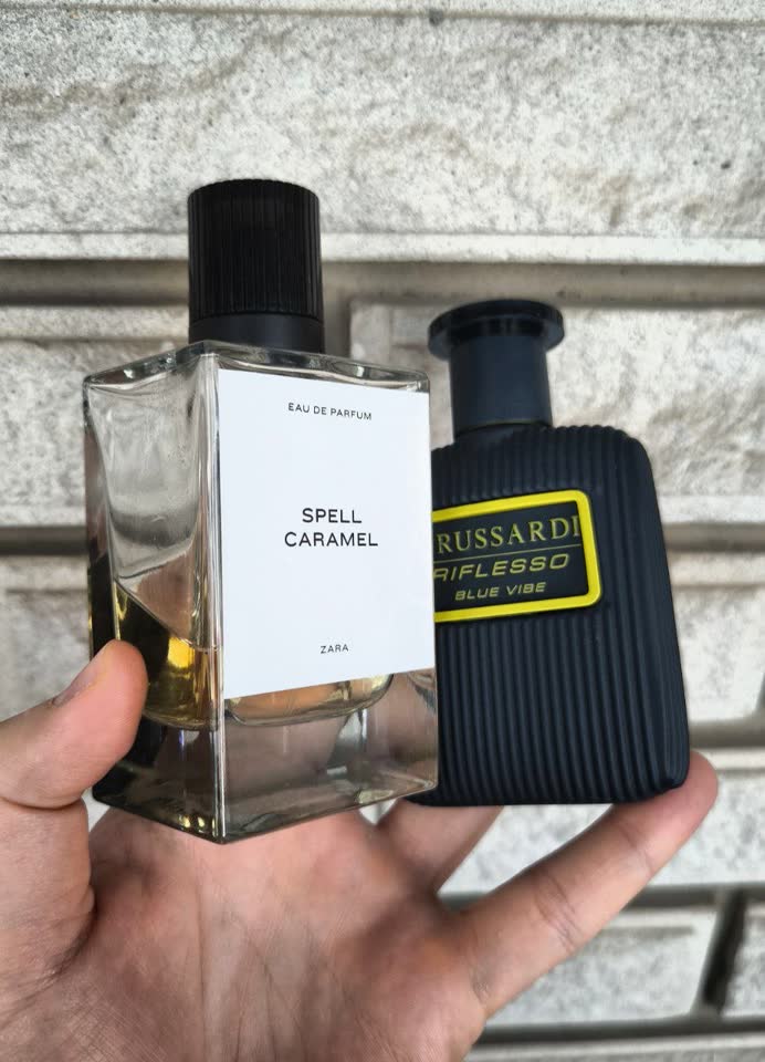 Zara Spell Caramel и Trussardi Riflesso Blue Vibe