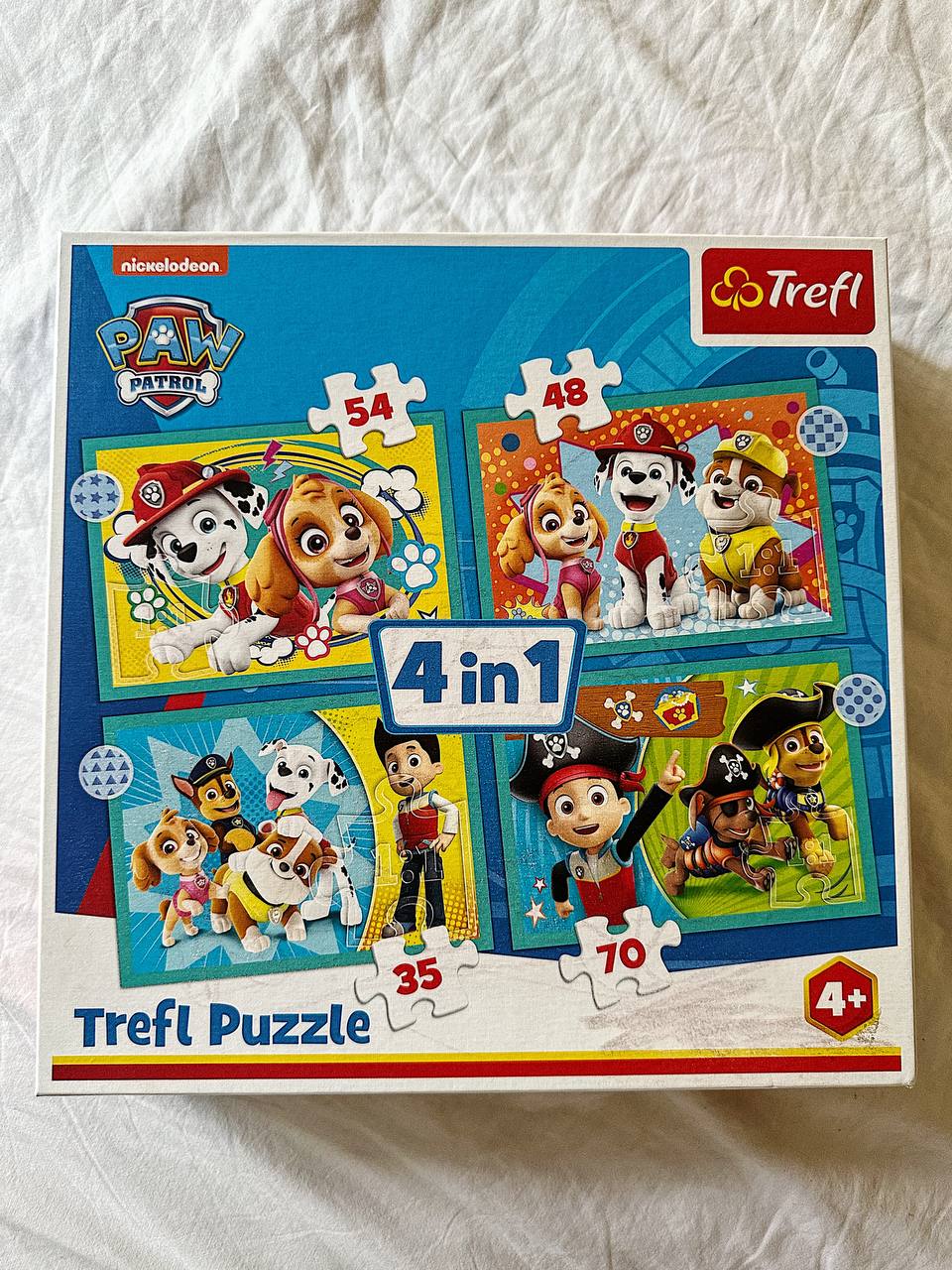 PAW Patrol Puzzle, 4 u 1