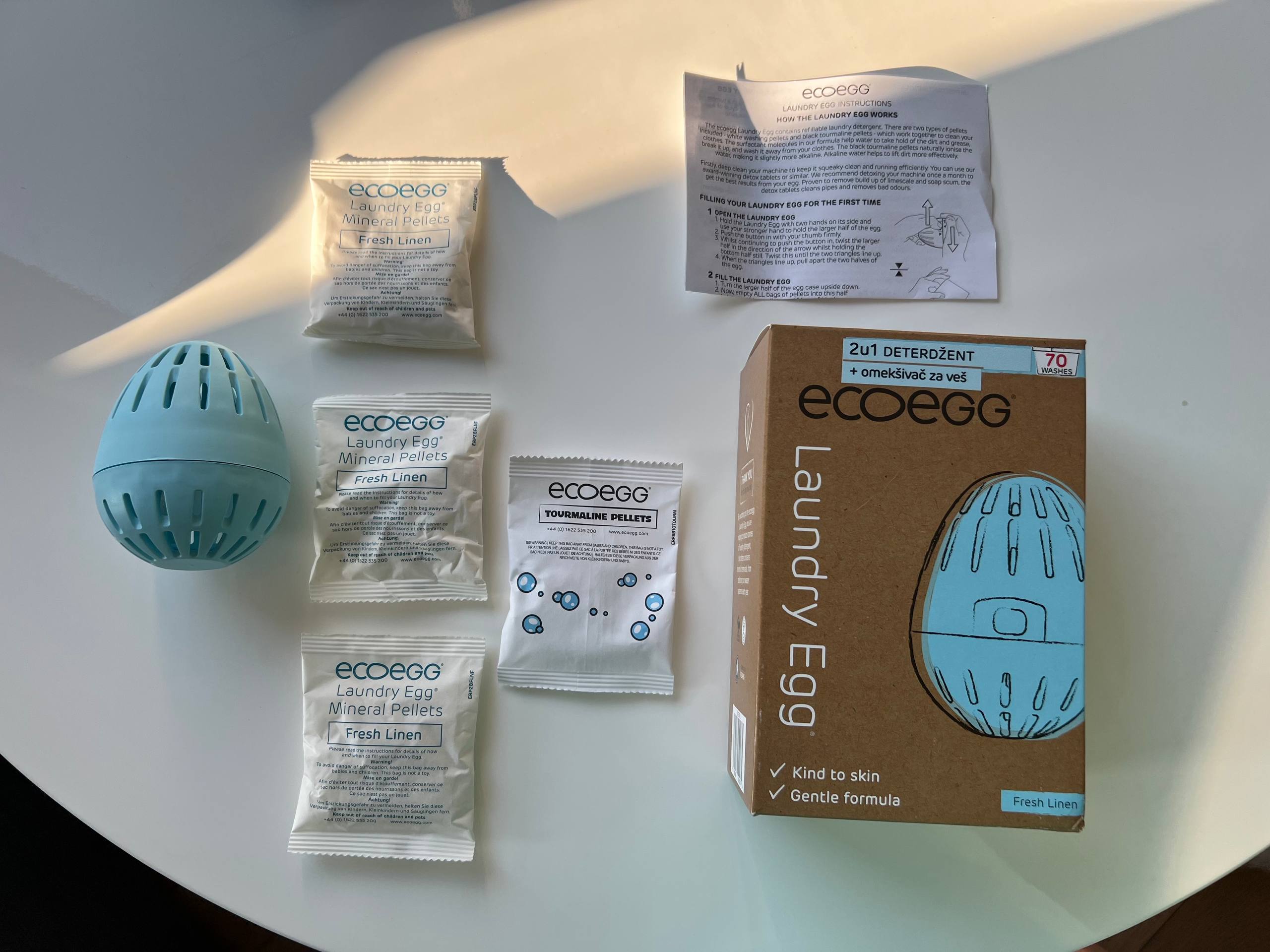 Laundry Egg Ecoegg – полный комплект для стирки, новый