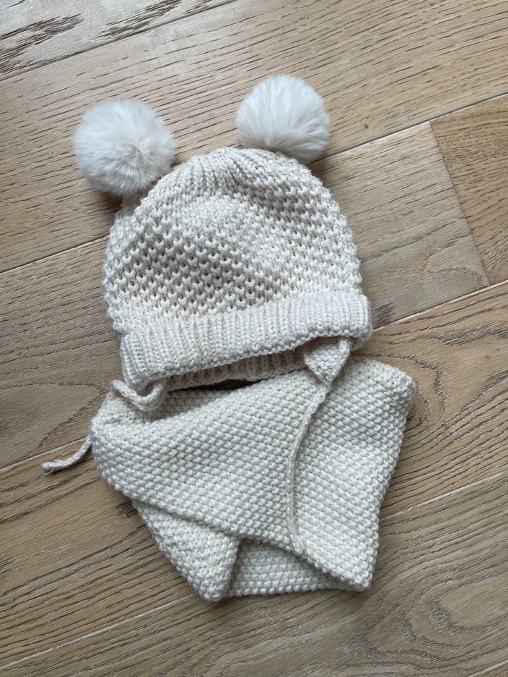 Шапочка и снуд Zara, размер на 2-3 года