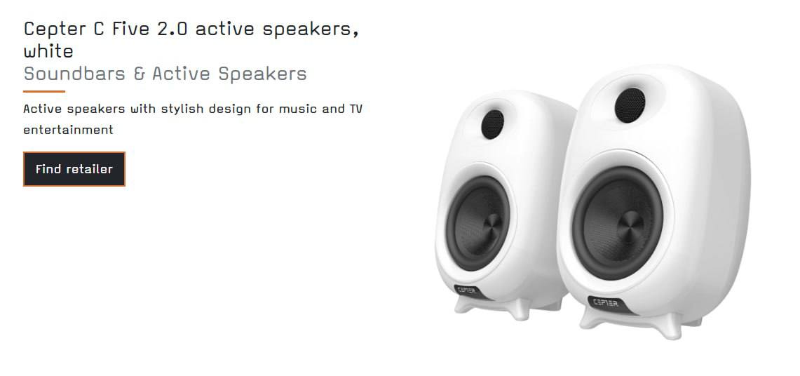 Продам активные колонки Cepter C Five 2.0, белые