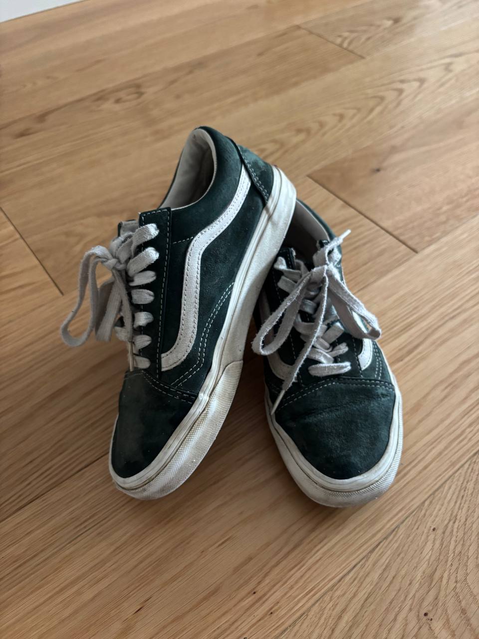 Vans Old Skool из зеленой замши