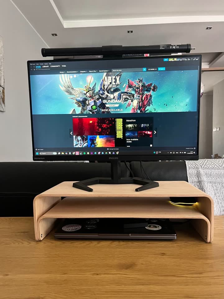 Монитор Philips Momentum 24' + лампа освещения на магнитах