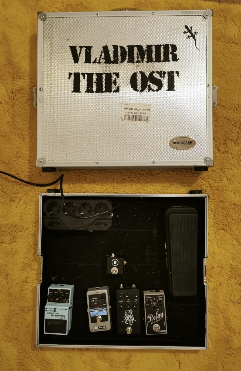 Pedal bord i gitarske pedale