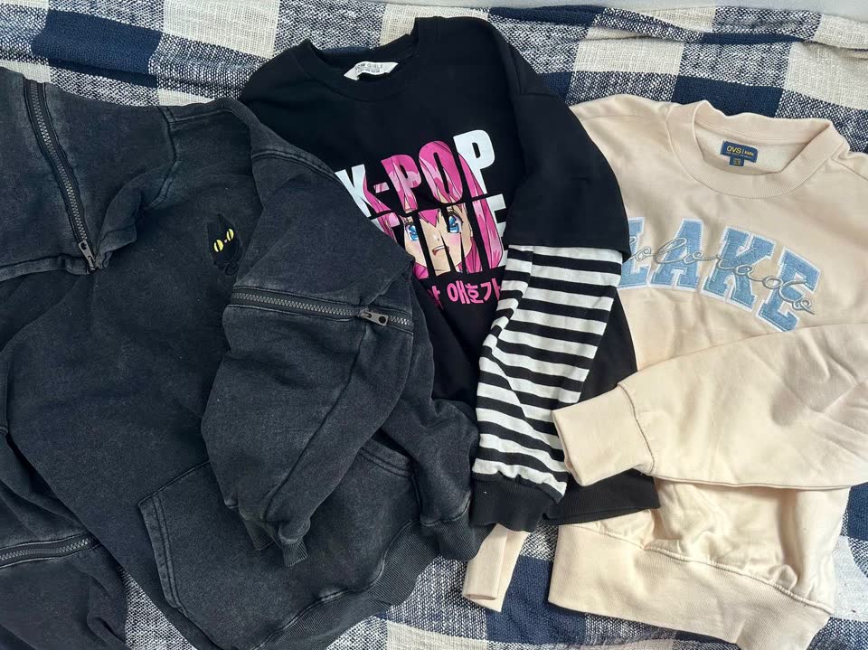 Свитшоты и худи OVS, Reserved, LSW + Футболка H&M новая + Штаны Zara и H&M