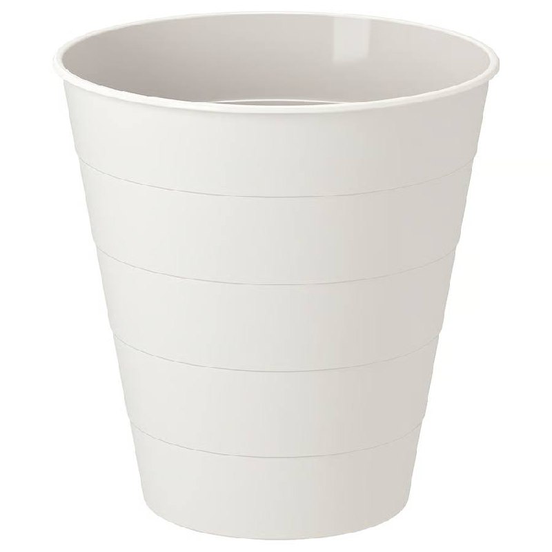 Белое пластиковое ведро IKEA + лоток для столовых приборов IKEA UPPDATERA