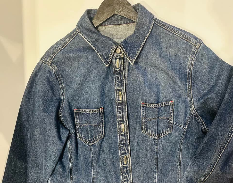 Винтажный джинсовый плащ Esprit, L