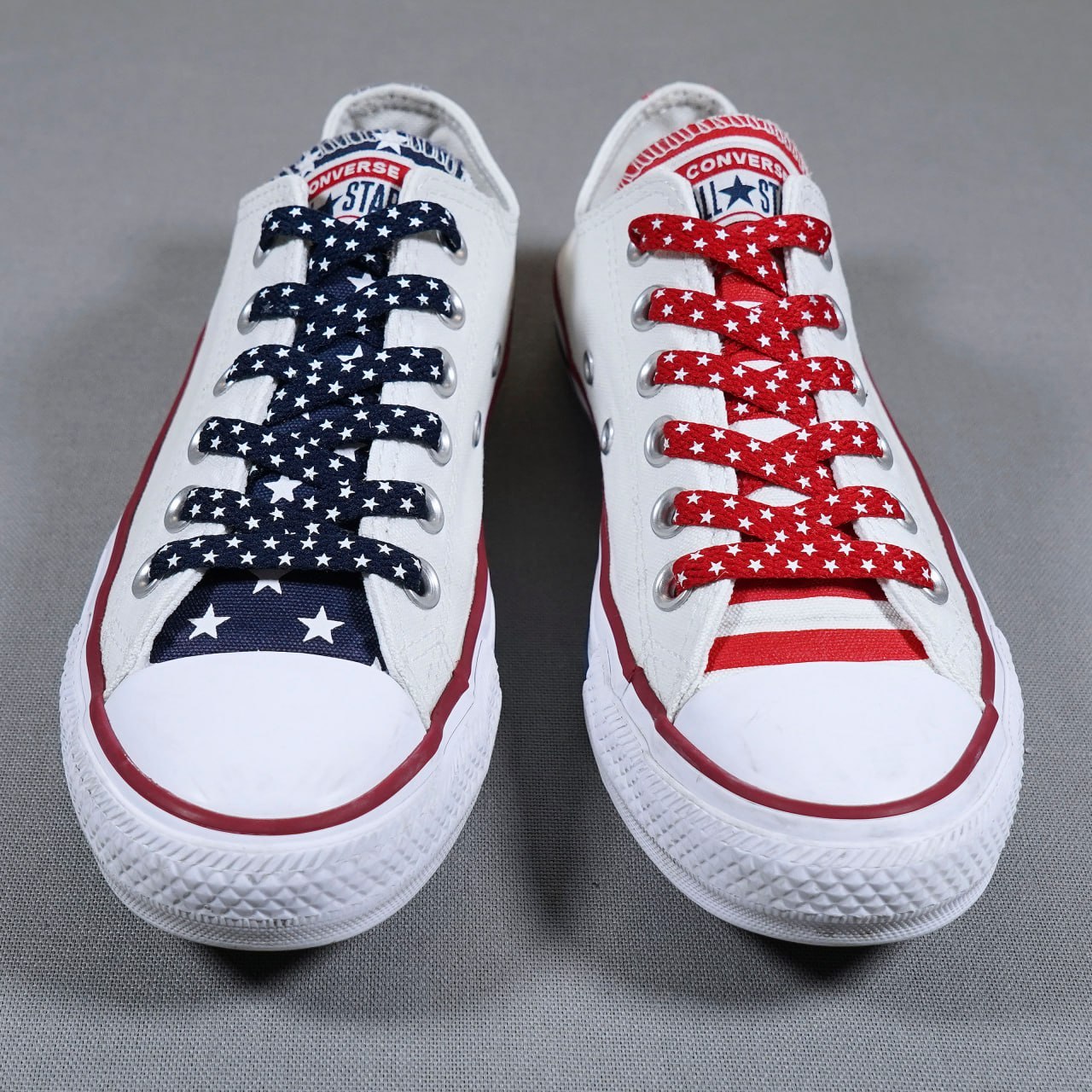 Кеды Converse All Star USA 🇺🇸 белые низкие, звезды и полосы, оригинал, р.37